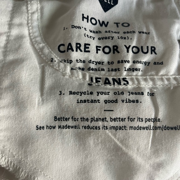 Madewell stovepipe white jeans - Picture 8 of 16